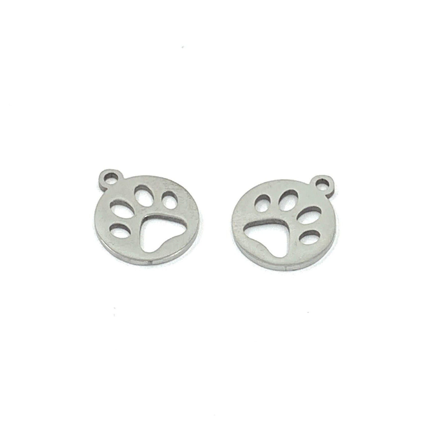 Stainless Steel Paw Print Charm | Bellaire Wholesale