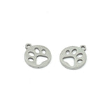 Stainless Steel Paw Print Charm | Bellaire Wholesale
