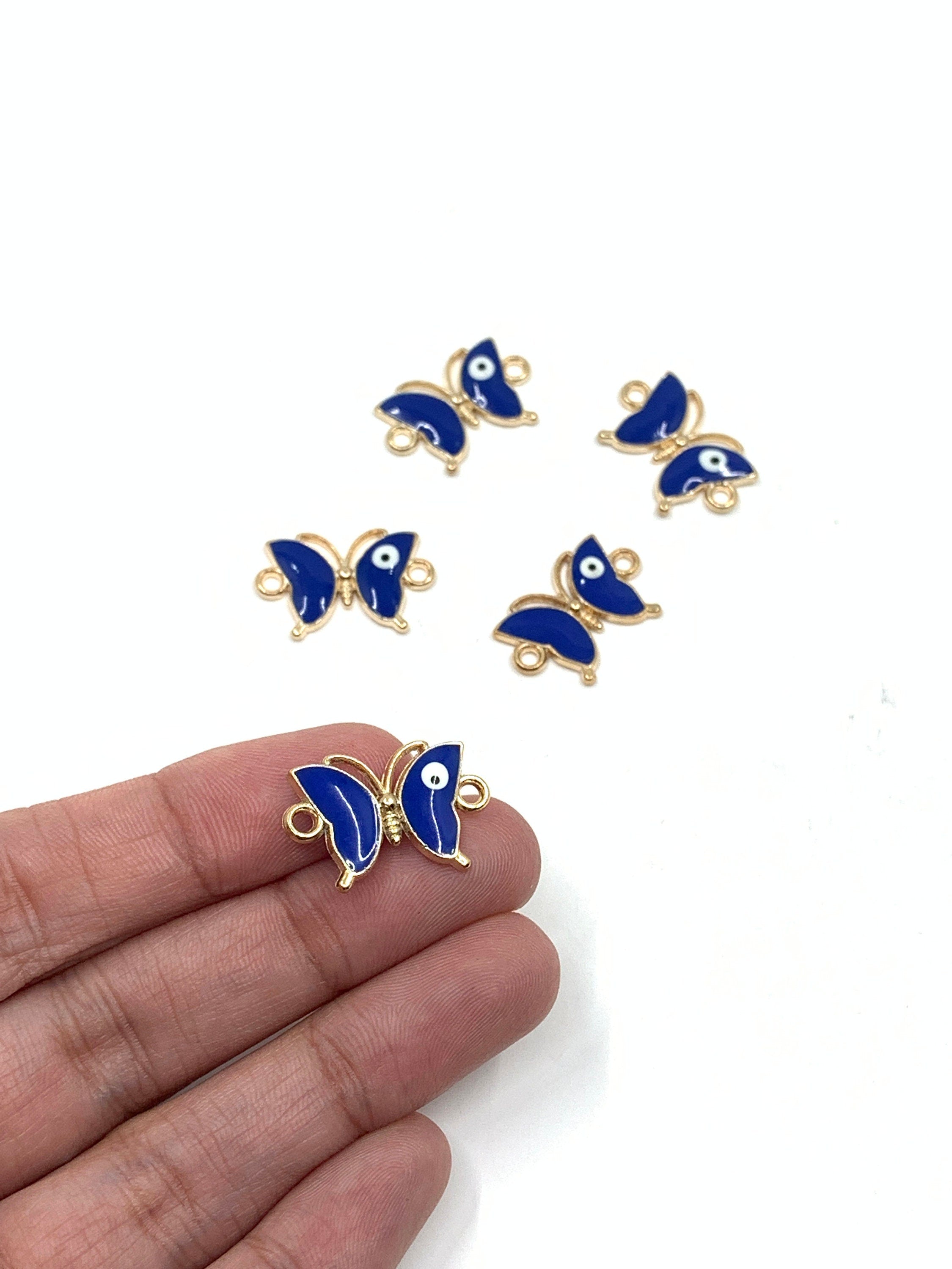 Butterfly connector shown on hand for reference