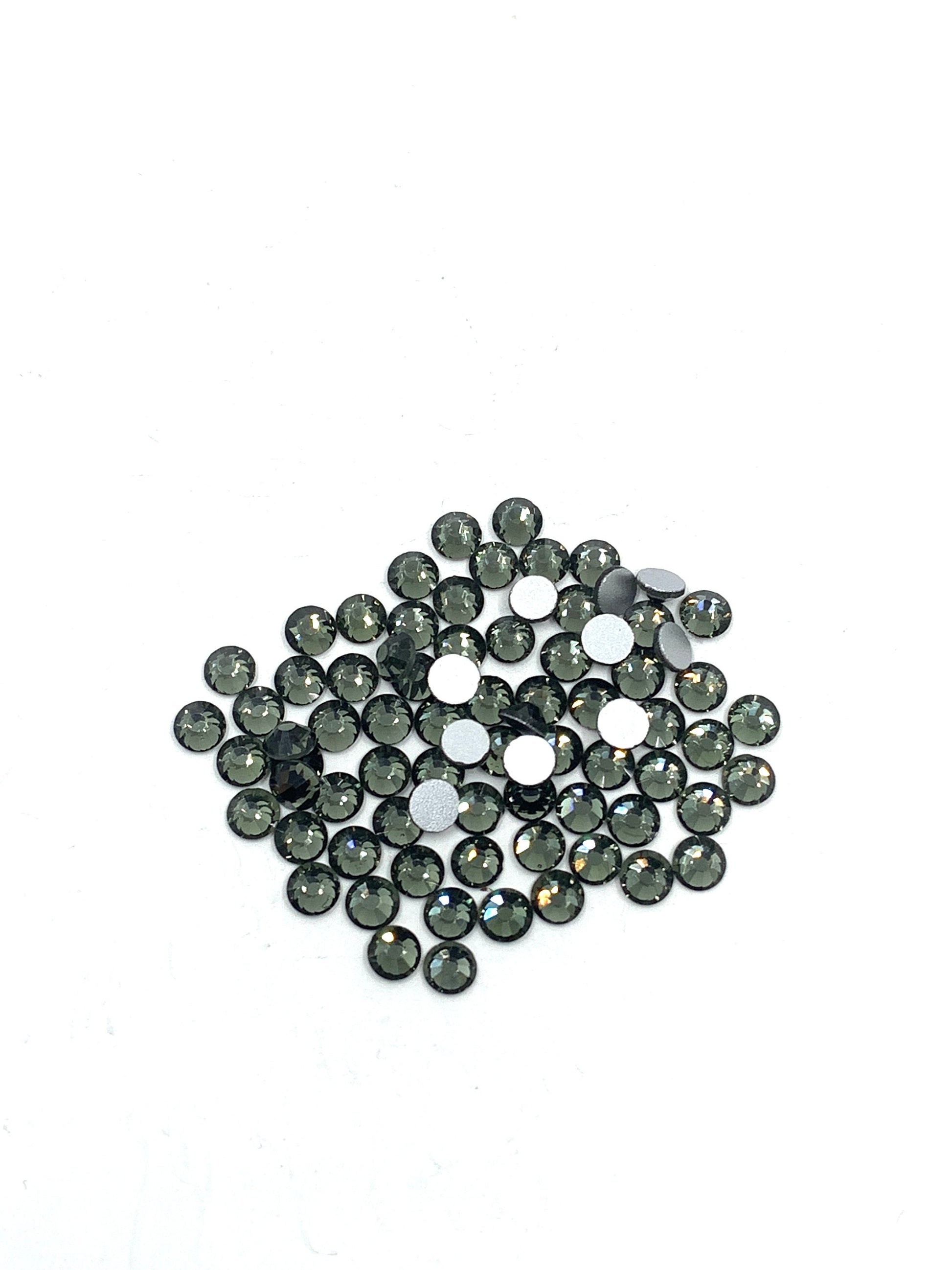 Non hotfix black rhinestone flatbacks, ss16, ss20