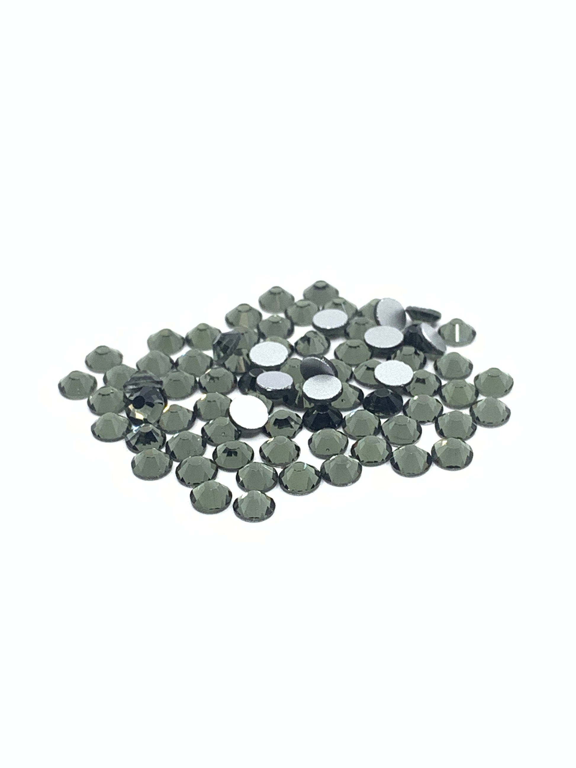 Non hotfix black rhinestone flatbacks, ss16, ss20