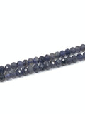 Faceted lolite beads