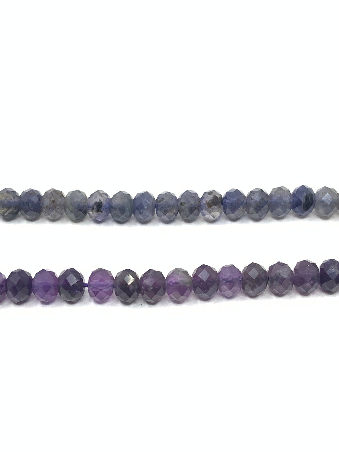 Faceted Amethyst, faceted lolite beads