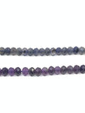 Faceted Amethyst, faceted lolite beads 