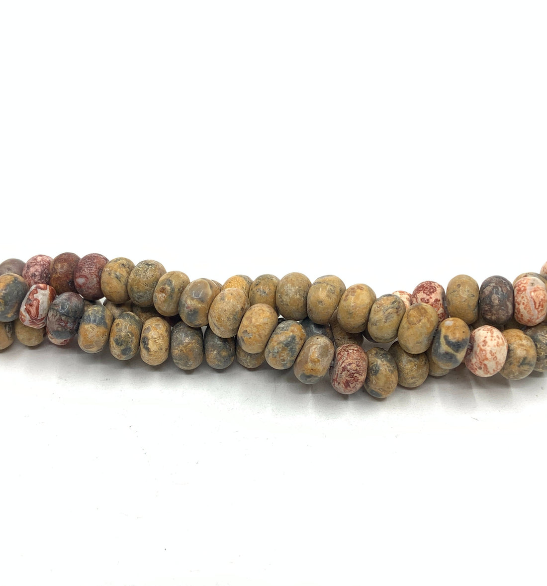 Donut shape mixed jasper beads
