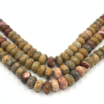 Donut shape mixed jasper beads