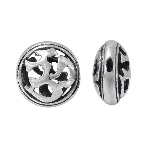Sterling Silver Om Bead Connector | Bellaire Wholesale