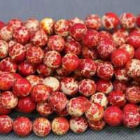 6mm Imperial Sediment Red Bead | Bellaire Wholesale