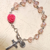 Pink Rosary Bracelet | Bellaire Wholesale