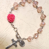 Pink Rosary Bracelet | Bellaire Wholesale
