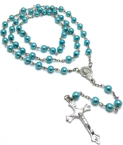 Pearl Long Rosary Necklace | Bellaire Wholesale