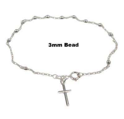 Sterling Silver Rosary Bracelet | Bellaire Wholesale