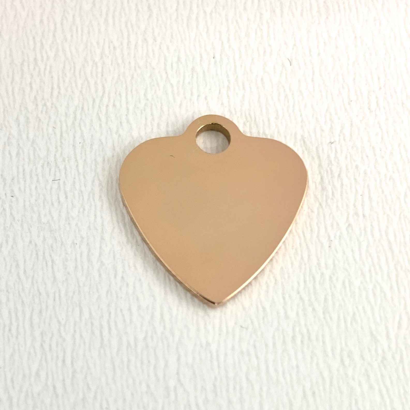 Live Love Laugh Heart Charm, Rose Gold | Bellaire Wholesale