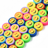 Heart Eyes Emoji Face Rubber Beads | Bellaire Wholesale
