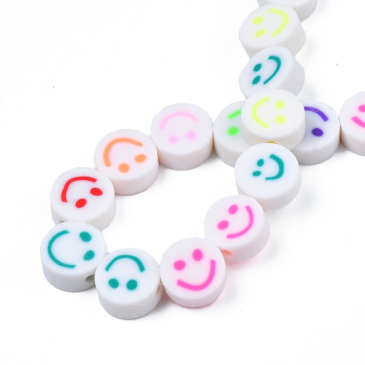 Smiley face rubber beads | Bellaire Wholesale