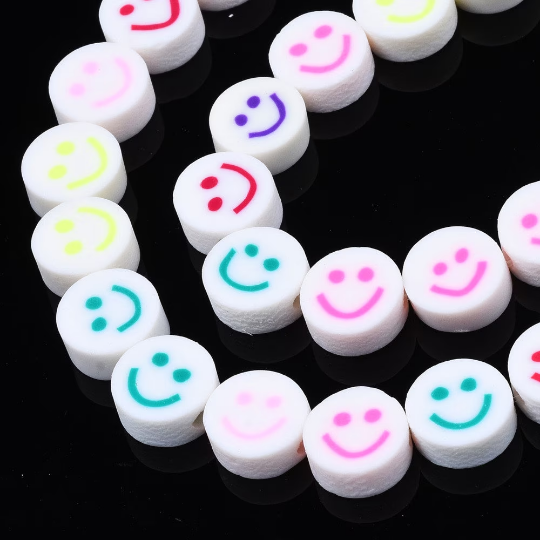 Smiley face rubber beads | Bellaire Wholesale