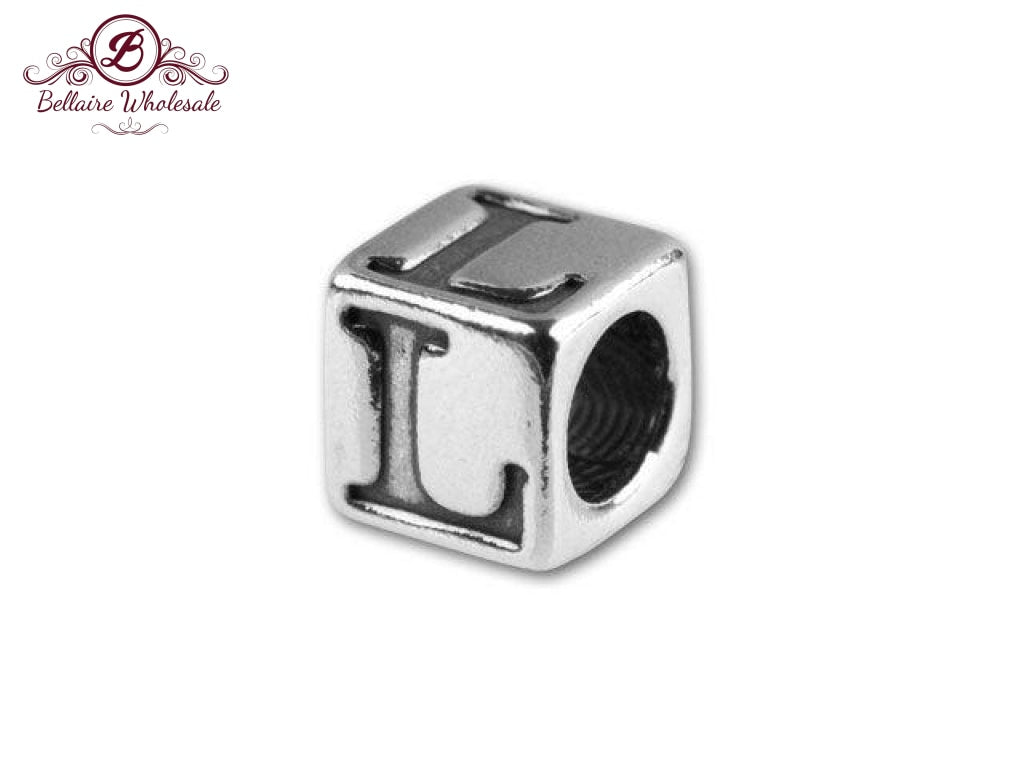 Sterling Silver Alphabet Cube letter | Bellaire Wholesale