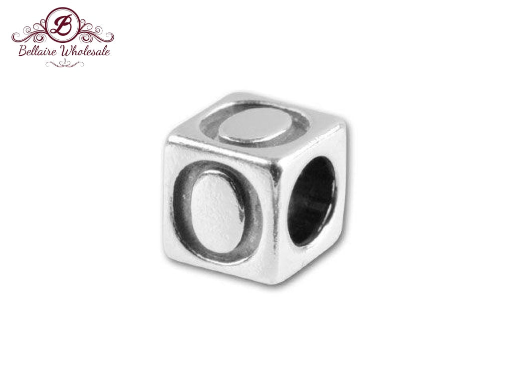 Sterling Silver Alphabet Cube letter | Bellaire Wholesale