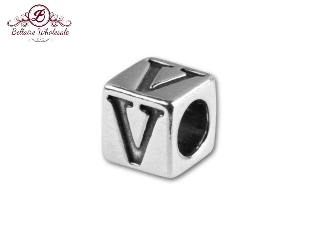 Sterling Silver Alphabet Cube letter | Bellaire Wholesale