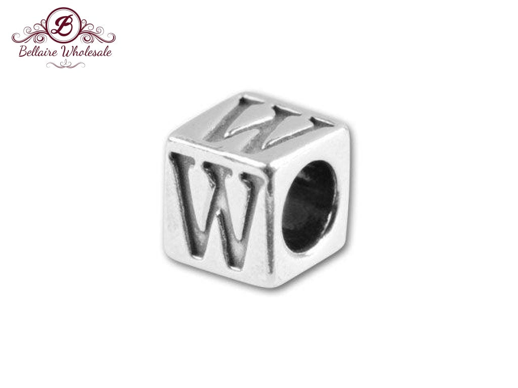Sterling Silver Alphabet Cube letter | Bellaire Wholesale