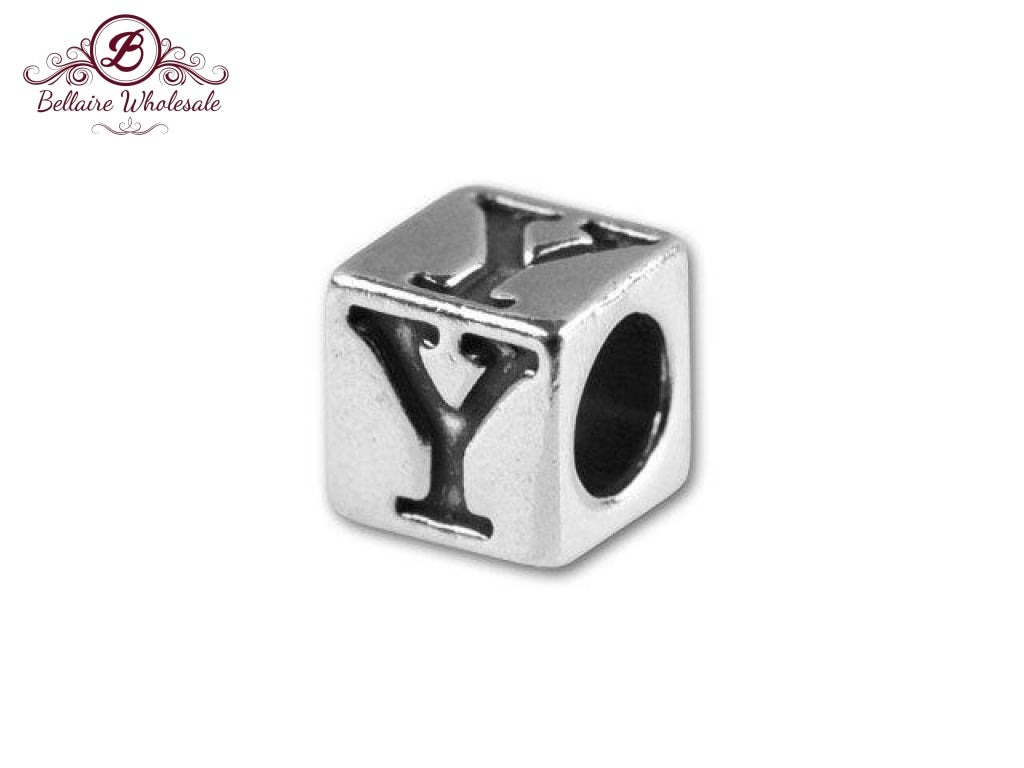 Sterling Silver Alphabet Cube letter | Bellaire Wholesale