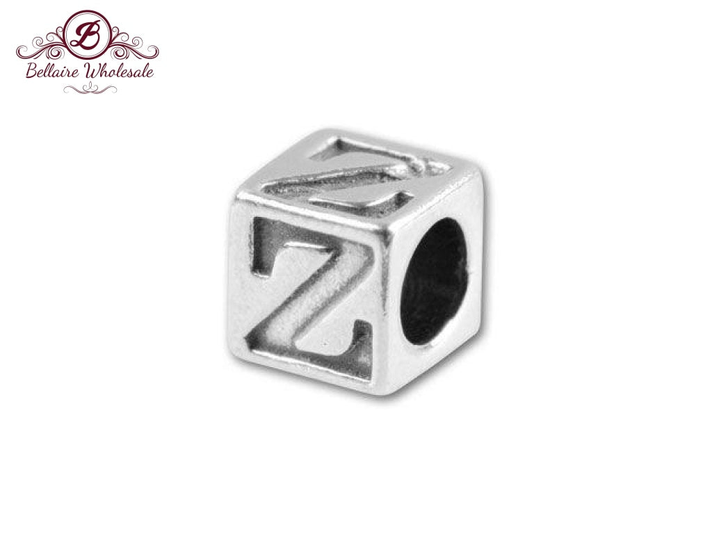 Sterling Silver Alphabet Cube letter | Bellaire Wholesale