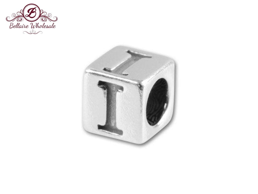 Sterling Silver Alphabet Cube letter | Bellaire Wholesale