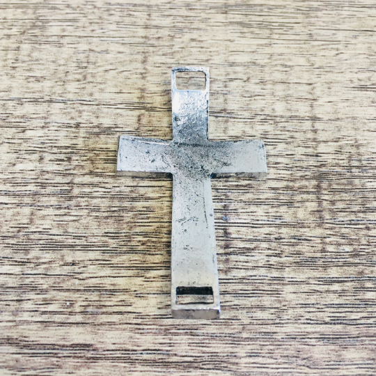 Rhodium Cross with Clear Rhinestones | Bellaire Wholesale